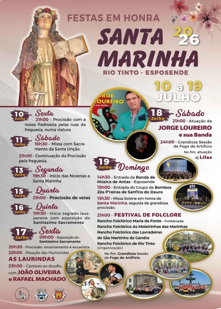 Festas de Rio Tinto, Esposende (Santa Marinha) 2026