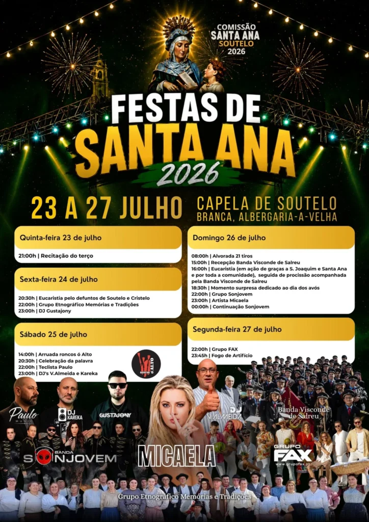 Festas de Soutelo, Albergaria-a-Velha (Santa Ana) 2026