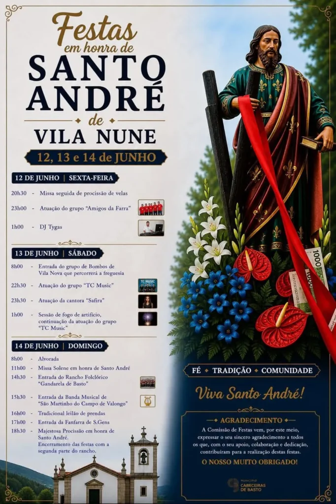 Festas de Vila Nune (Santo André) 2026