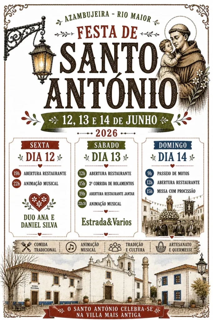 Festas da Azambujeira, Rio Maior (Santo António) 2026