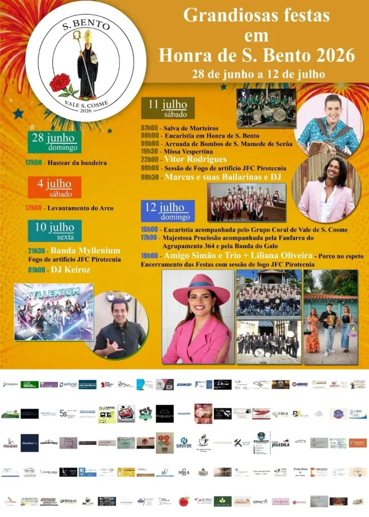 Festas de Vale São Cosme (São Bento) 2026