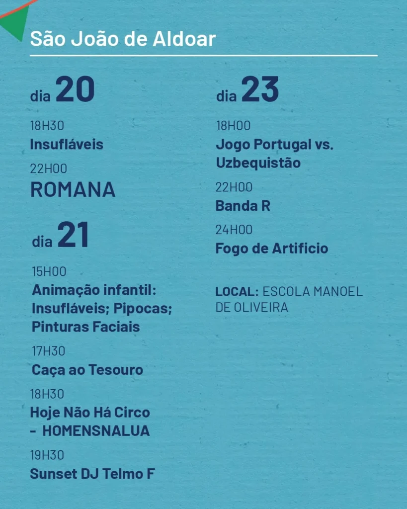Festas de Aldoar (São João) 2026