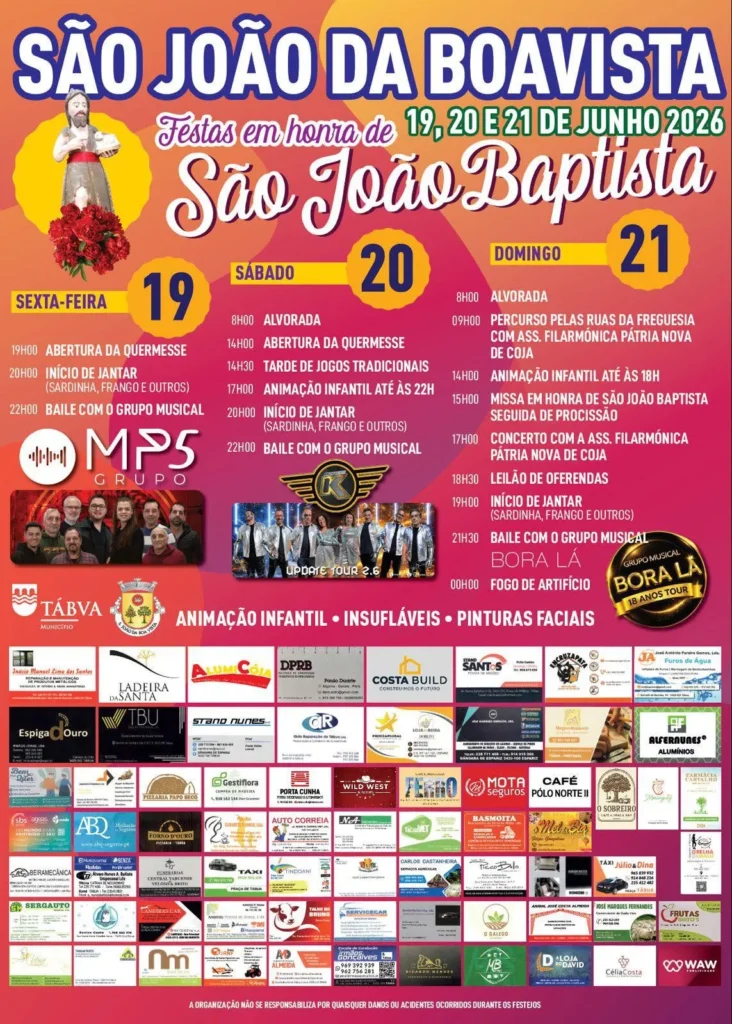 Festas de São João da Boavista (São João) 2026