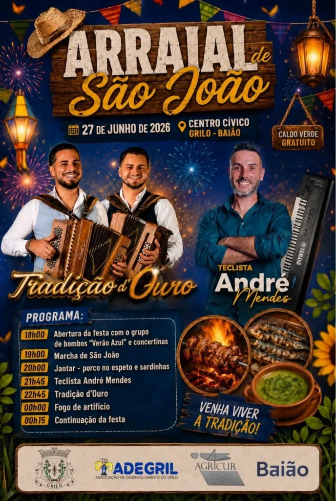 Festas de Grilo, Baião (São João) 2026