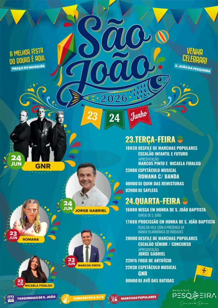 Festas de São João da Pesqueira (São João) 2026