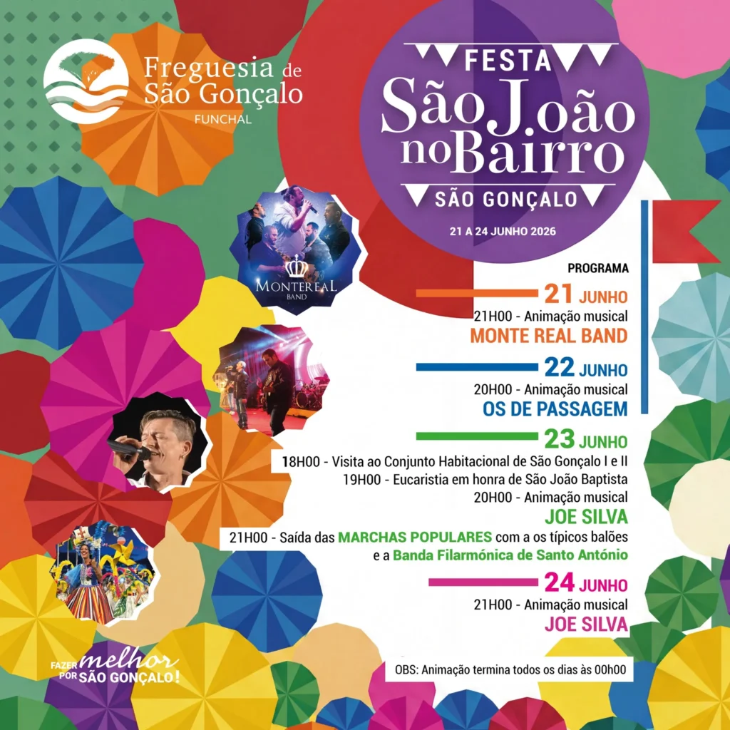Festas de São Gonçalo, Funchal (São João) 2026