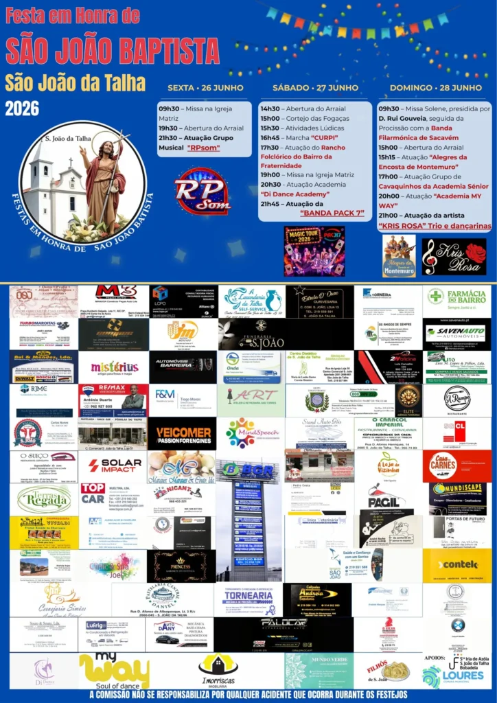 Festas de São João da Talha 2026
