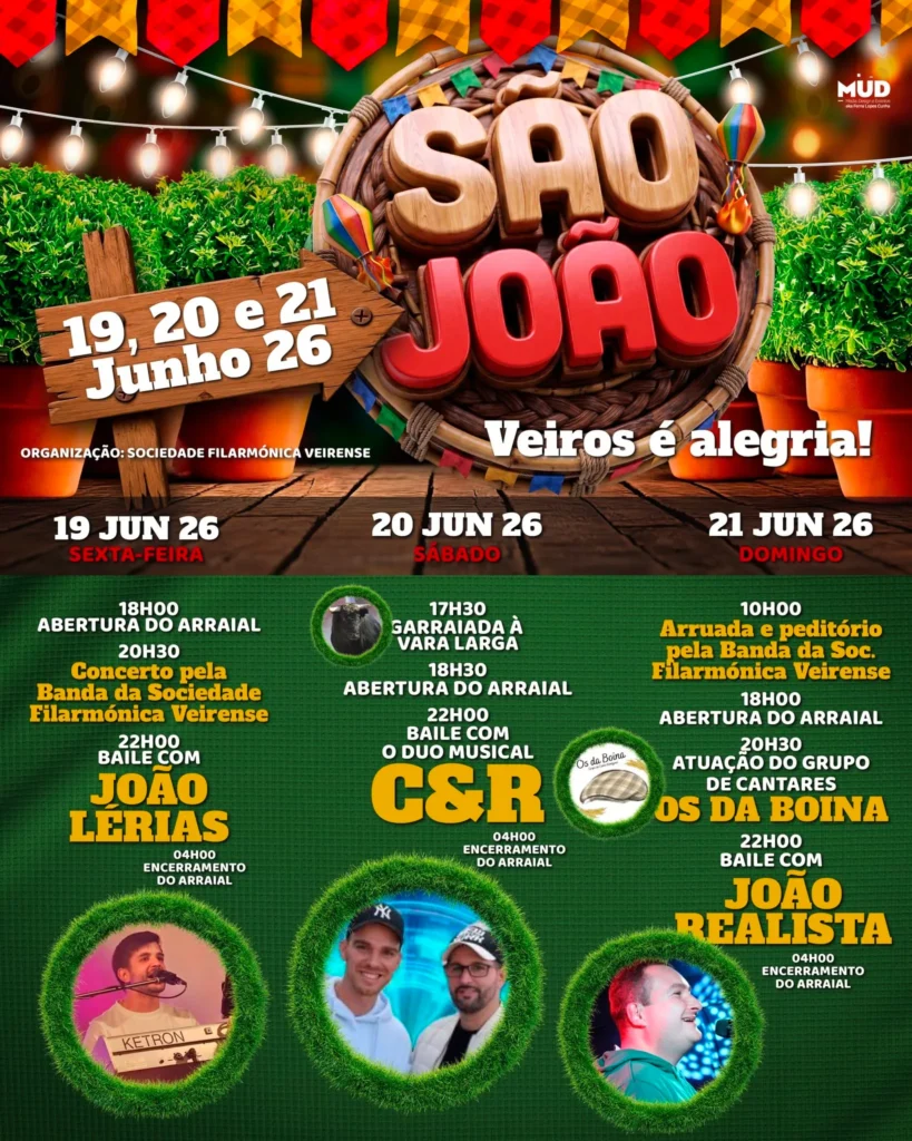 Festas de Veiros (São João) 2026