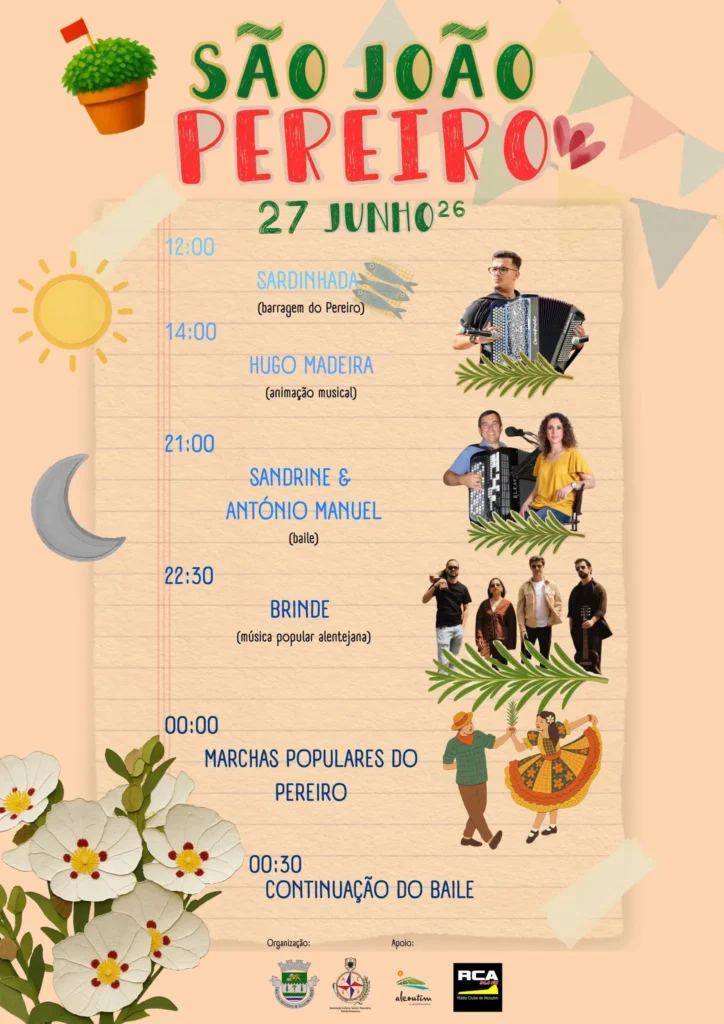 Festas de Pereiro, Alcoutim (São João) 2026