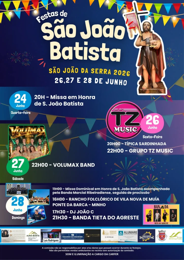 Festas de São João da Serra 2026