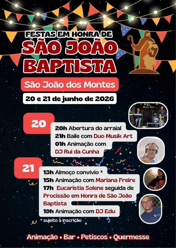Festas de São João dos Montes 2026