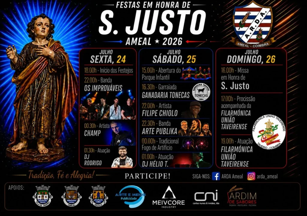 Festas do Ameal, Taveiro (São Justo) 2026