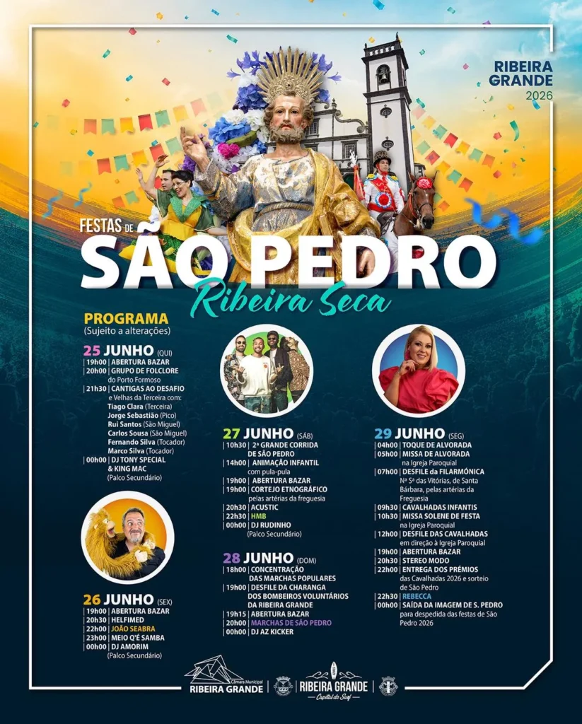 Festas da Ribeira Seca (São Pedro) 2026