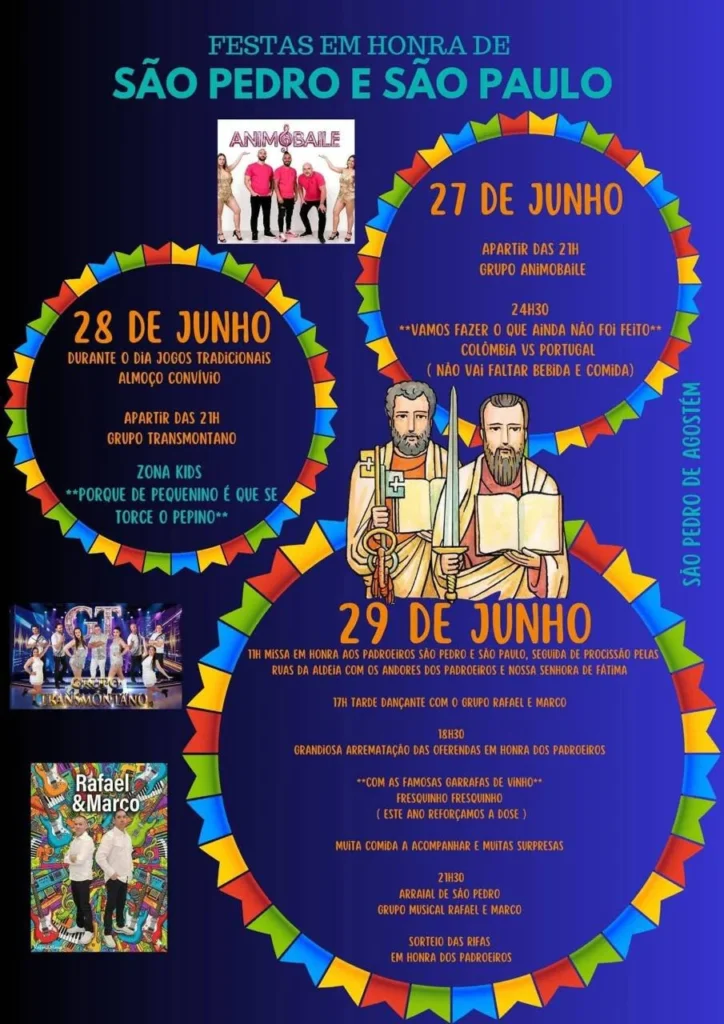 Festas de São Pedro de Agostém 2026