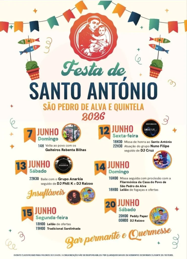 Festas de São Pedro do Alva (Santo António) 2026