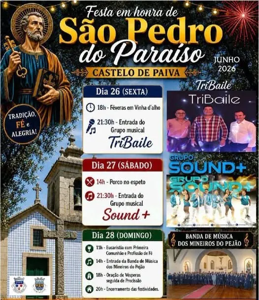 Festas de Castelo de Paiva (São Pedro) 2026