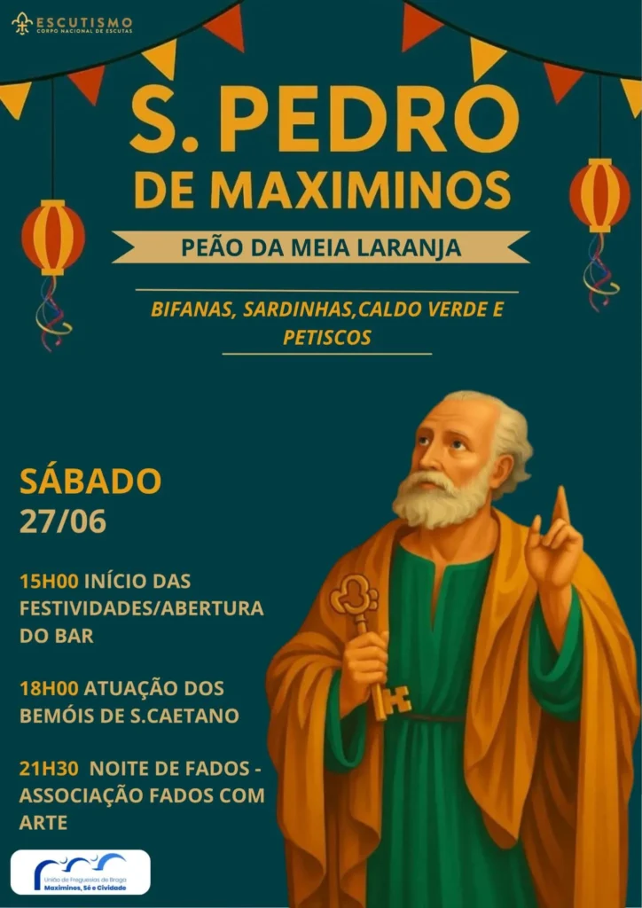 Festas de Maximinos (são Pedro) 2026