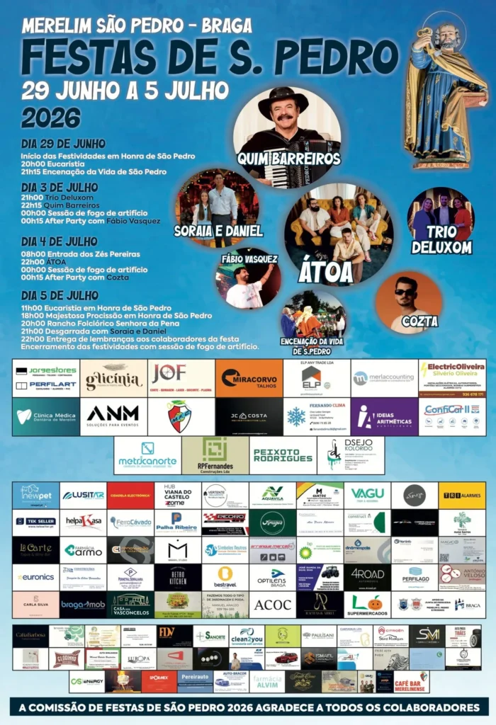 Festas de Merelim São Pedro, Braga 2026