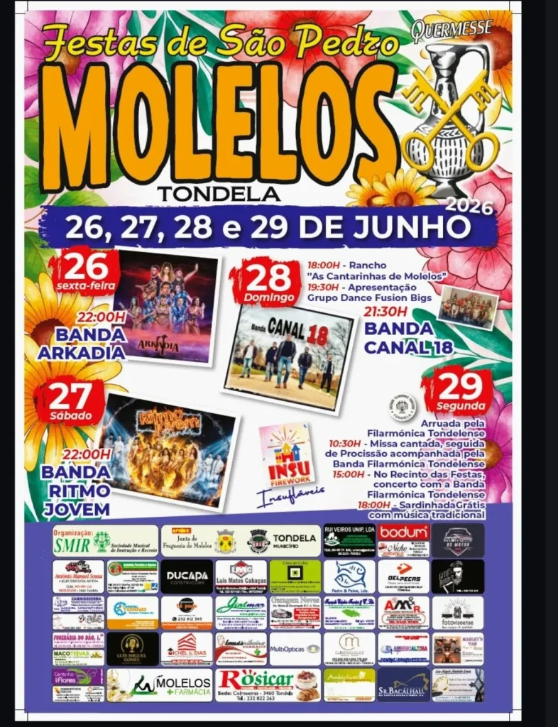 Festas de Molelos (São Pedro) 2026