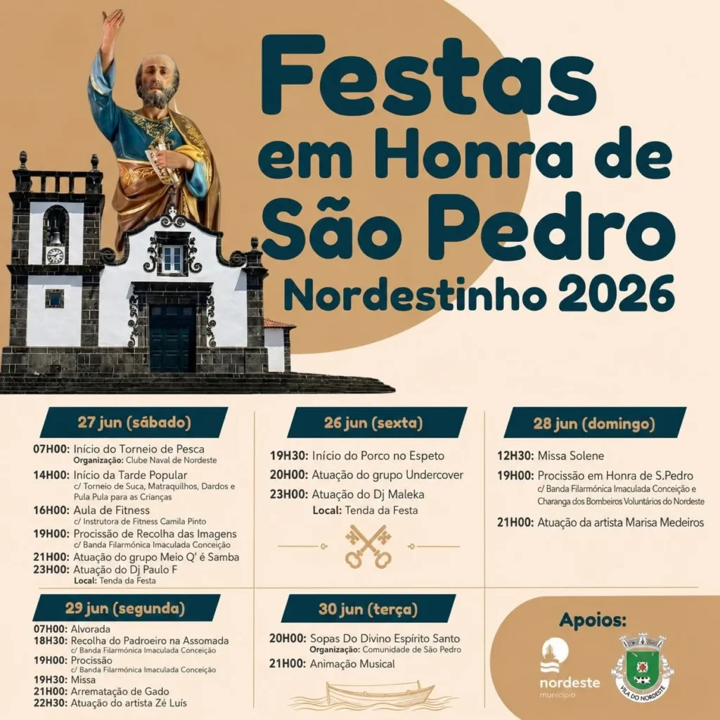 Festas de Nordeste (São Pedro) 2026