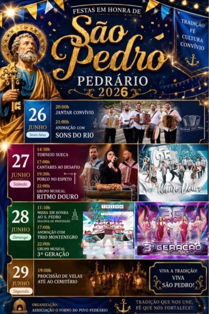 Festas de Pedrário (São Pedro) 2026