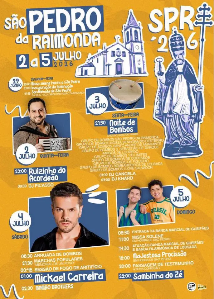 Festas de Raimonda (São Pedro) 2026