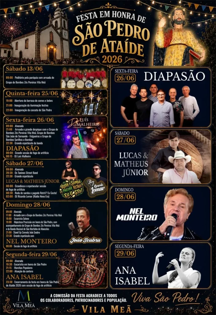 Festas de Vila Meã (São Pedro) 2026