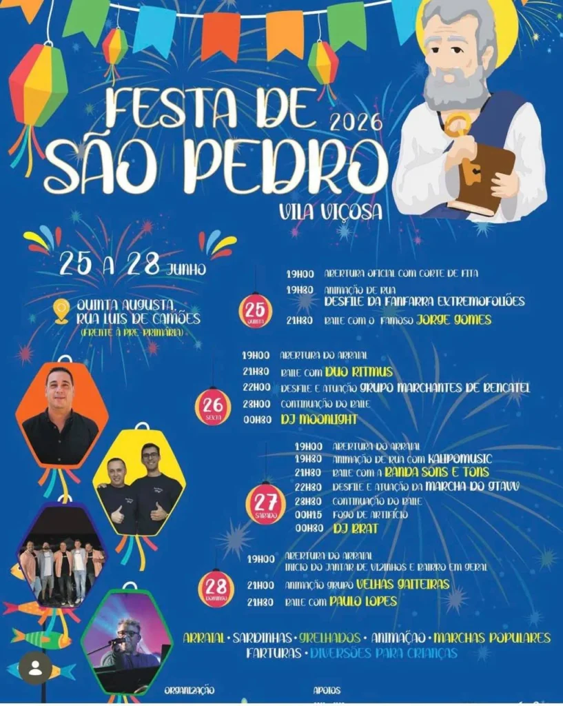 Festas de Vila Viçosa (São Pedro) 2026