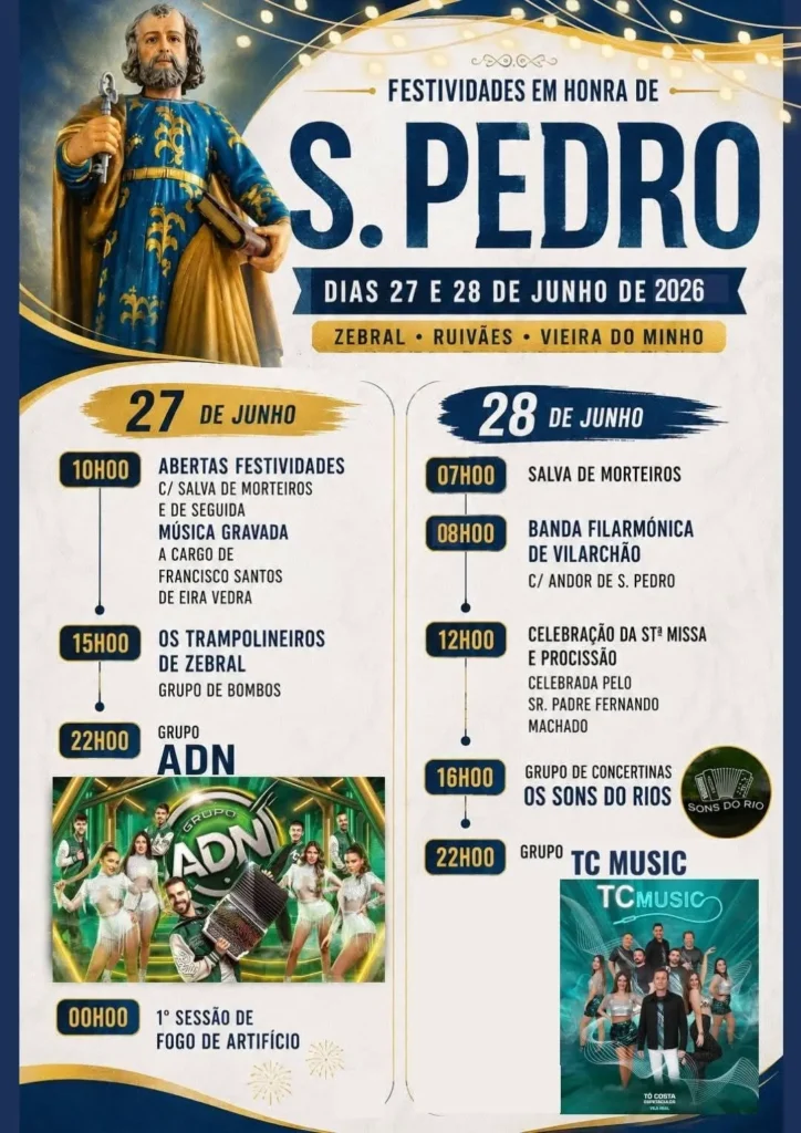 Festas de Zebral (São Pedro) 2026