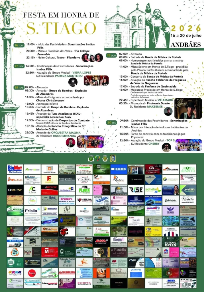 Festas de Andrães (São Tiago) 2026