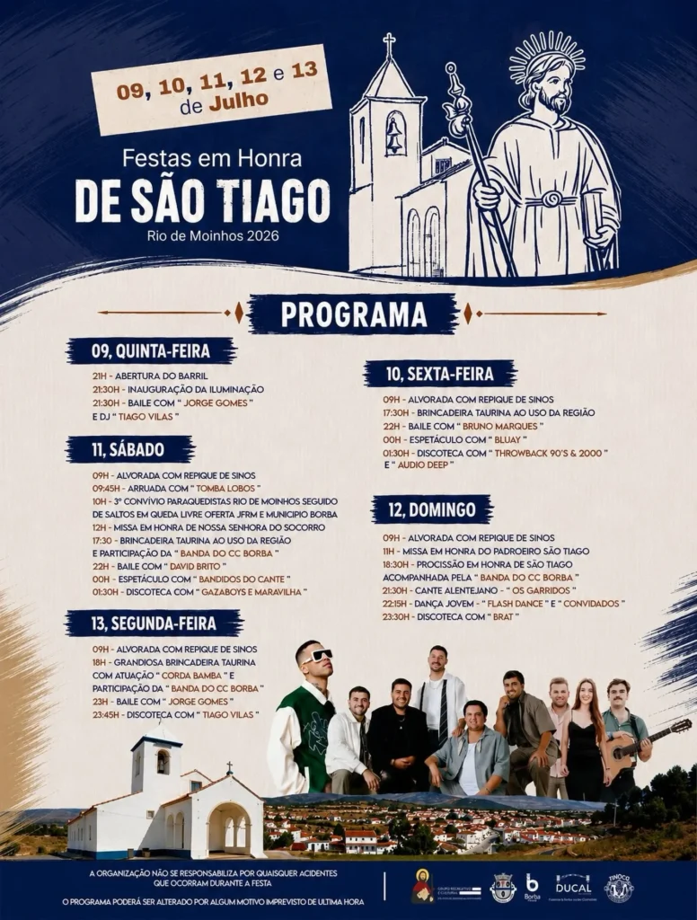Festas de Rio de Moinhos (São Tiago) 2026