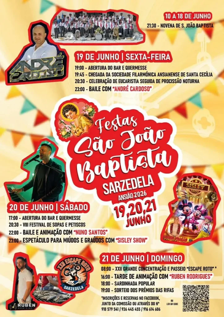 Festas de Sarzedela, Ansião (São João) 2026