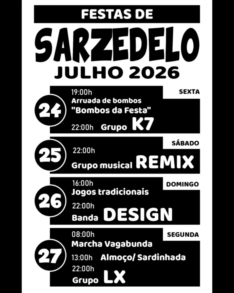 Festas de Sarzedelo 2026