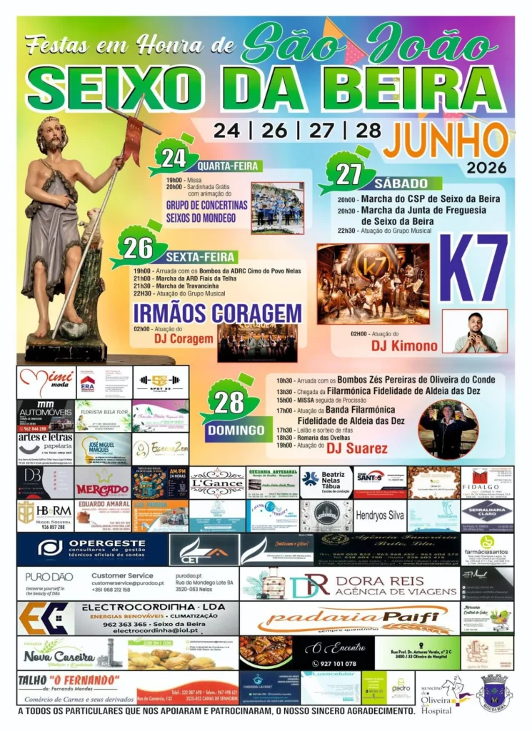 Festas de Seixo da Beira (São João) 2026