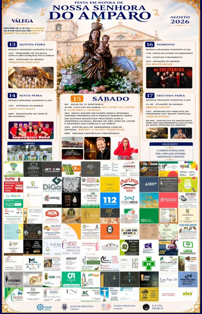 Festas de Válega (Senhora do Amparo) 2026