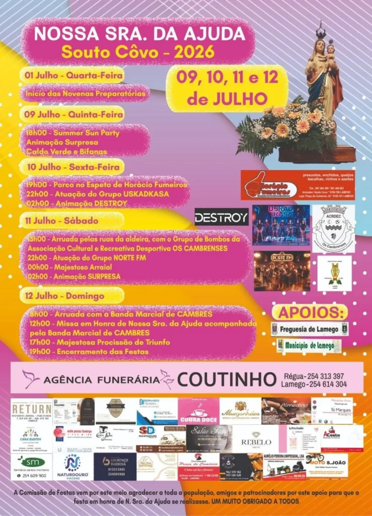 Festas de Souto Côvo (Senhora da Ajuda) 2026