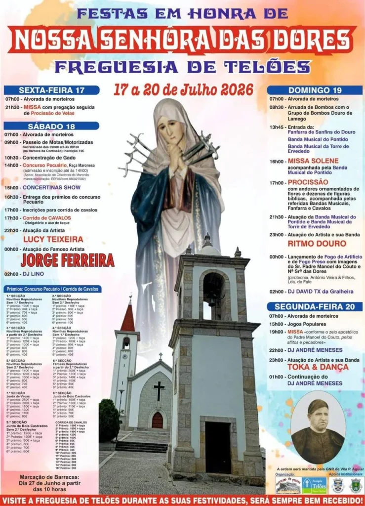 Festas de Telões (Senhora das Dores) 2026