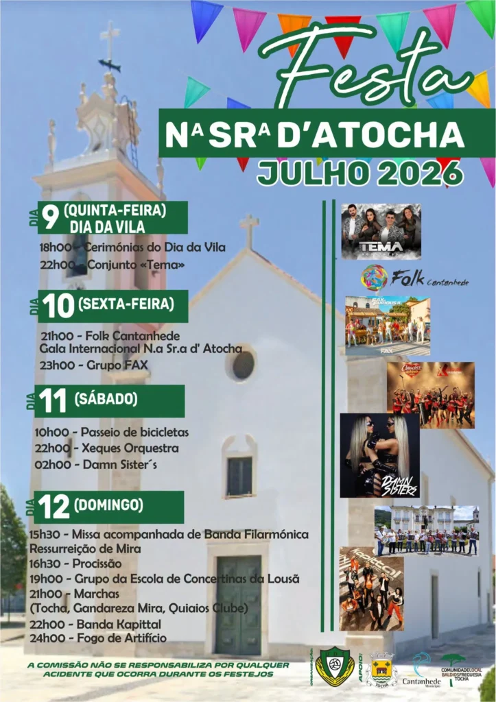 Festas de Tocha (Senhora da Atocha) 2026