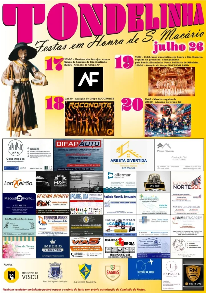 Festas de Tondelinha (São Macário) 2026