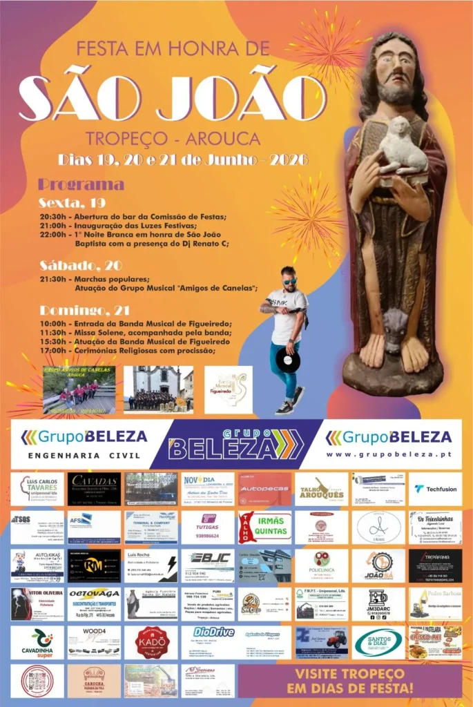 Festas de Tropeço, Arouca (São João) 2026