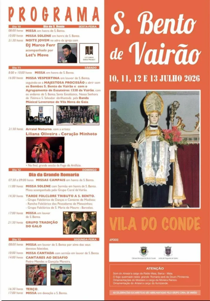 Festas de Vairão (São Bento) 2026
