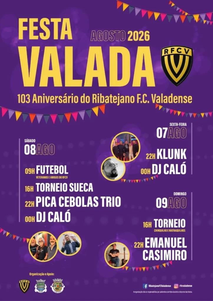 Festas de Valada, Cartaxo 2026
