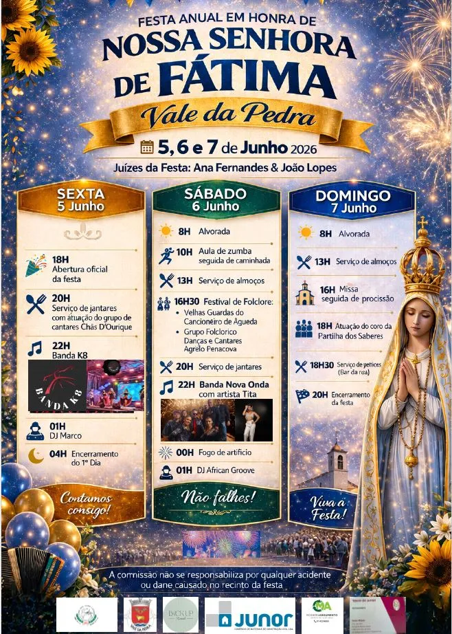 Festas de Vale de Pedra (Senhora de Fátima) 2026