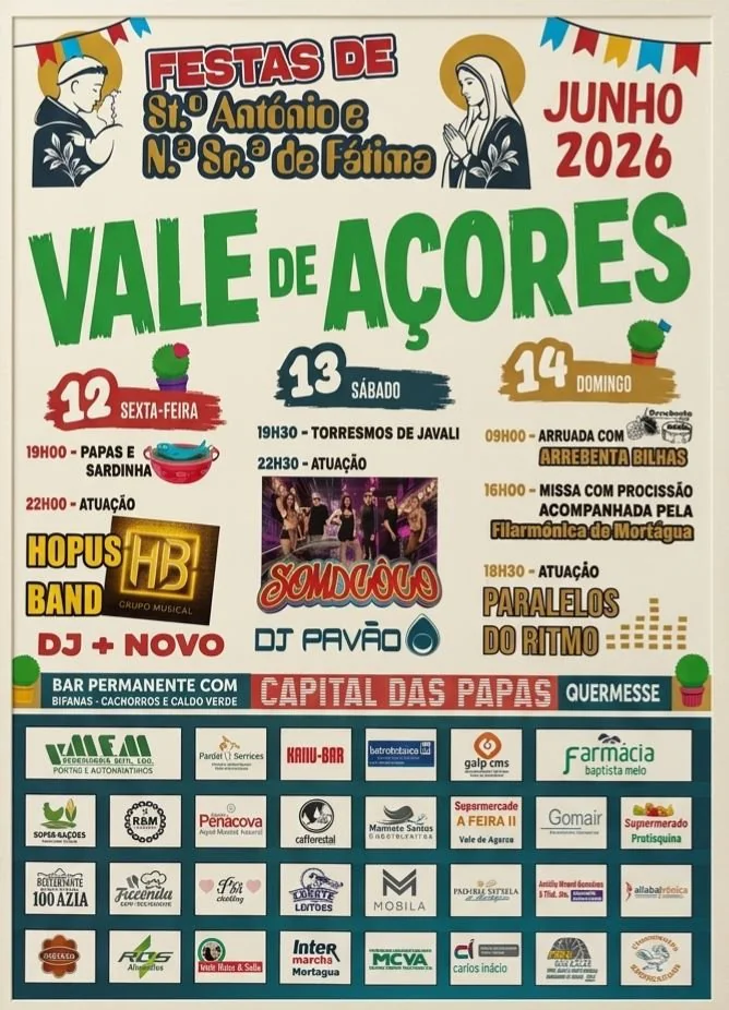 Festas de Vale de Açores (Santo António) 2026