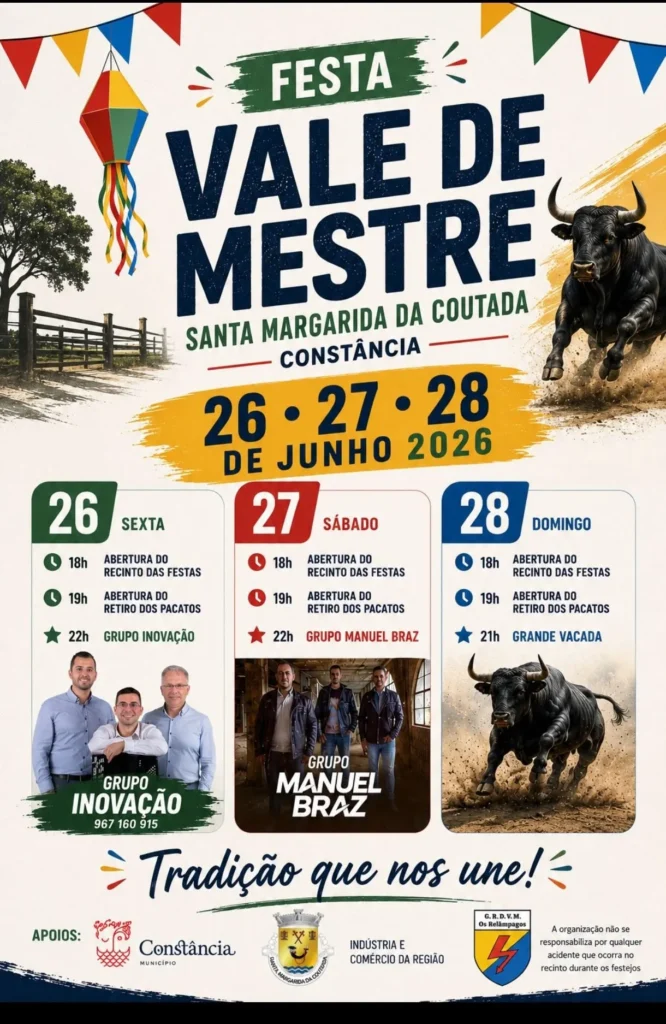Festas de Vale de Mestre, Santa Margarida da Coutada 2026