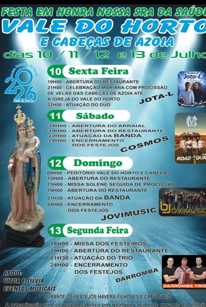 Festas de Vale do Horto (Senhora da Saúde) 2026
