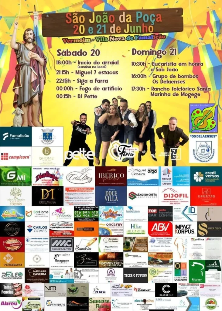 Festas de Vermoim, Vila Nova de Famalicão (São João) 2026