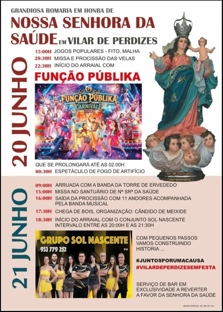 Festas de Vilar de Perdizes (Senhora da Saúde) 2026