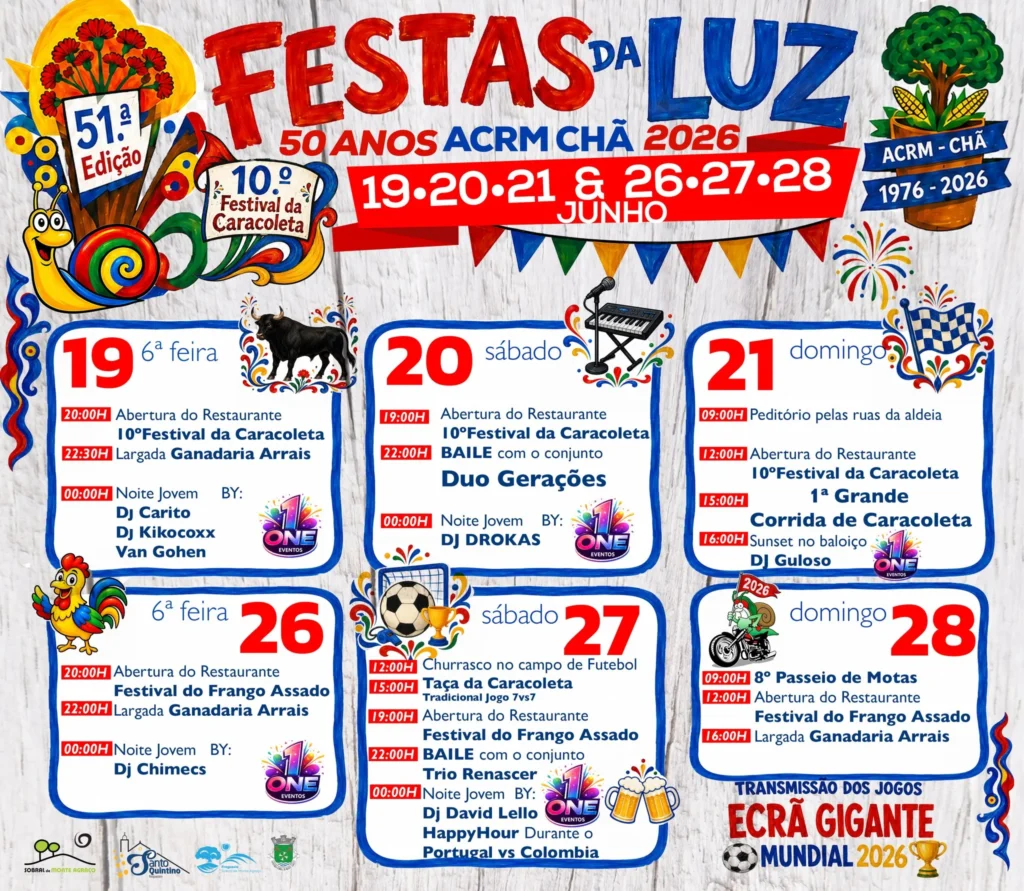 Festas de Chã, Sobral de Monte Agraço (Luz) 2026