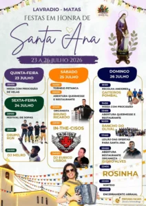 Festas do Lavradio, Matas (Santa Ana) 2026